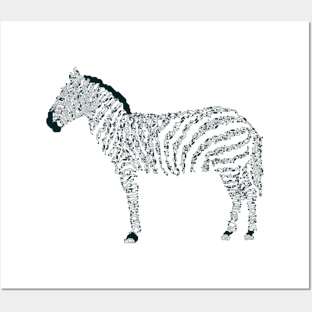 Zebra Electronic Wall Art by Mako Design 